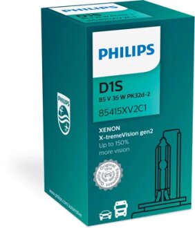 Лампа ксеноновая D1S Vision 85В, 35Вт, PK32d-2 X-tremeVision +150 more vision PHILIPS 85415XV2C1