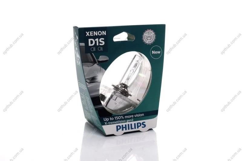 Лампа ксенонова D1S X-treme Vision 85В, 35Вт, PK32d-2 4800К+/-600К (вир-во Philips) PHILIPS 85415XV2S1 (фото 1)