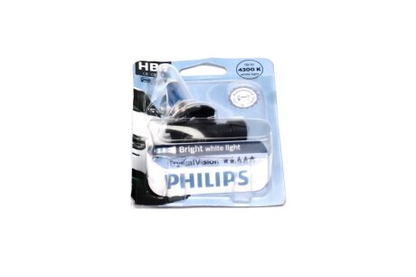 Лампа розжарювання HB4 12V 55W P22d Cristal Vision 1шт blister 4300K PHILIPS 9006CVB1