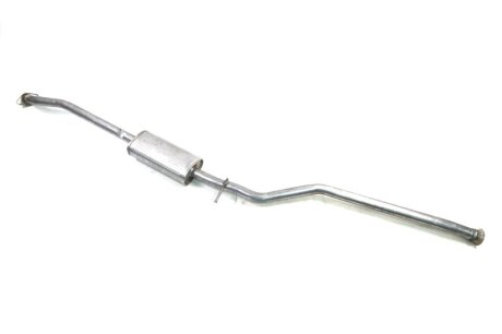 Глушник, алюм. сталь, середн. част. Citroen Berlingo, Peugeot Partner 1.1i /1.4i/1.6i (-08) POLMOSTROW 04.141