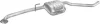 Глушник центр. OPEL OMEGA (вир-во Polmostrow) POLMOSTROW 17.233 (фото 1)