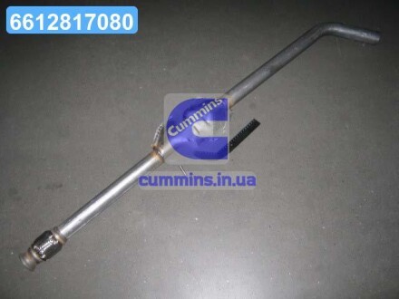 Глушник, алюм. сталь, середн. част. Renault Megane I 1.4i; 1.6i kat 95- (21.67) POLMOSTROW 2167