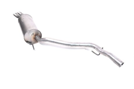 Глушник алюм. сталь, задн. частина VW Transporter 1.9TD ; 2.4D LWB/SWB 96- POLMOSTROW 30.251