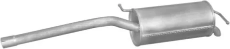 Глушник задн. VW CADDY (вир-во Polmostrow) POLMOSTROW 30.266
