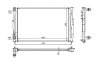 Радіатор охолоджування РАДИАТОР AUDI A4 95-01, A6 97-05, VW PASSAT 96-05 (+/-A/C) PROFIT 0014A2 (фото 2)
