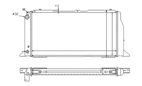 Радіатор охолоджування РАДИАТОР AUDI 80 86-91 (+A/C) -ua PROFIT 0016A1