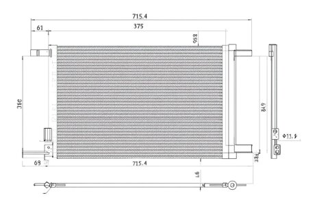 Конденсер кондиціонера КОНДЕНСЕР VW/SKODA/AUDI/SEAT 12- -ua PROFIT 1740-0031