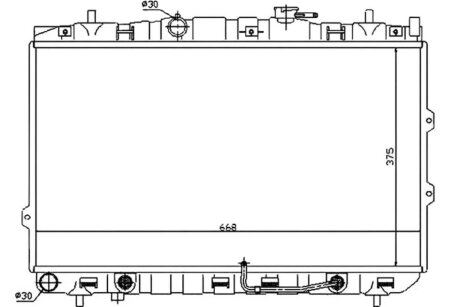 Радіатор охолоджування РАДИАТОР KIA CERATO 04- -ua PROFIT 1740-0151