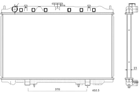 Радіатор охолоджування РАДИАТОР NISSAN MAXIMA 95-00 -ua PROFIT 1740-0254