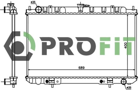 Радіатор охолоджування PROFIT 1740-0257