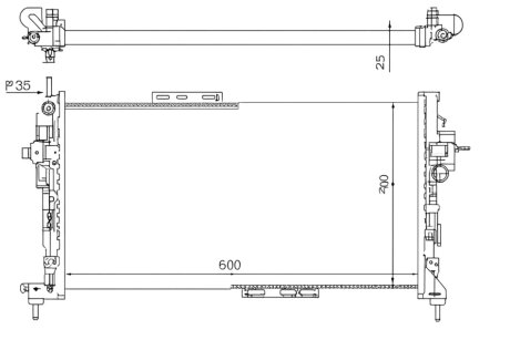 Радіатор охолоджування РАДИАТОР OPEL CORSA C 03-09. COMBO 03- (CDTI) -ua PROFIT 1740-0378