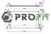 Радіатор охолоджування РАДИАТОР TOYOTA COROLLA 02-07 -ua PROFIT 1740-0400 (фото 1)