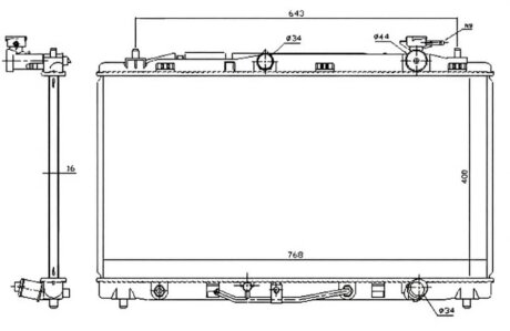 Радіатор охолоджування РАДИАТОР TOYOTA CAMRY (V30. V40) 03-11 (3.5) -ua PROFIT 1740-0402