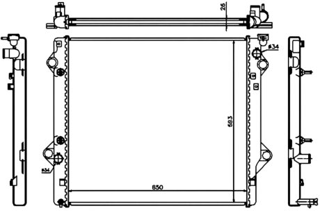 Радіатор охолоджування РАДИАТОР TOYOTA LAND CRUISER PRADO (J12) 02-09. FJ CRUISER 06- -ua PROFIT 1740-0403