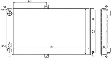 Радиатор охлаждения РАДИАТОР LADA 2110/2111/2112 95-10 PROFIT 1740-1501