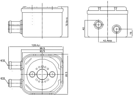 Радіатор масляний РАДИАТОР МАСЛЯНЫЙ VW/AUDI/SKODA/SEAT 96-10 -ua PROFIT 1745-0064