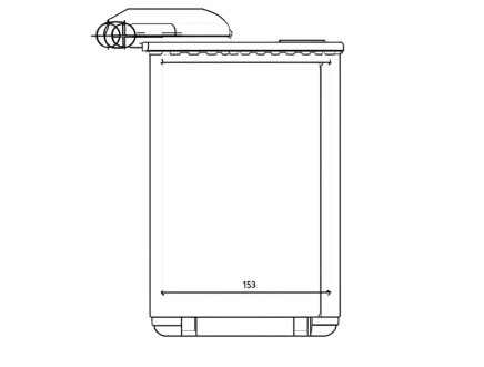 Радіатор пічки ОТОПИТЕЛЬ RENAULT 19 88-95. CLIO 90-98. KANGOO 01-. MEGANE 96-03 (+/-AC) -ua PROFIT 1760-0083