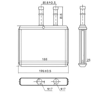 Радіатор пічки ОТОПИТЕЛЬ CHEVROLET AVEO (T250. T255) 05- -ua PROFIT 1760-0102