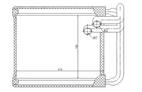 Радіатор пічки ОТОПИТЕЛЬ HYUNDAI I30 07-. KIA CEE`D 06- -ua PROFIT 1760-0140