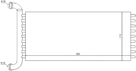 Радіатор пічки ОТОПИТЕЛЬ MERCEDES VITO/VIANO 03- -ua PROFIT 1760-0306