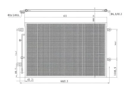 Конденсер кондиціонера PROFIT 1770-0001
