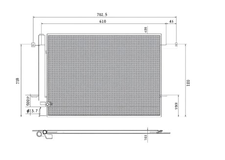 Конденсер кондиціонера КОНДЕНСЕР VW PASSAT 05-14 -ua PROFIT 1770-0009