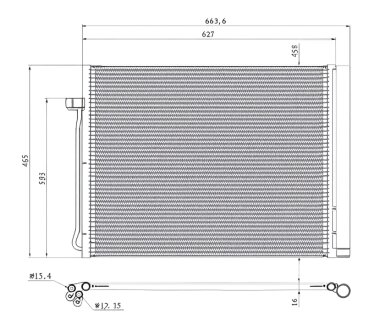 Конденсер кондиціонера PROFIT 1770-0061