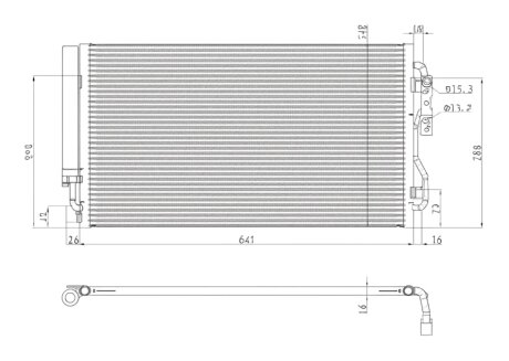 Конденсер кондиціонера КОНДЕНСЕР BMW 1 (F20) 10-. 3 (F30) 11- -ua PROFIT 1770-0067