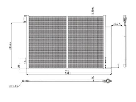 Конденсер кондиціонера КОНДЕНСЕР RENAULT/DACIA DOKKER 12-. LODGY 12-. DUSTER 10-. LOGAN 12-. SANDERO -ua PROFIT 1770-0099
