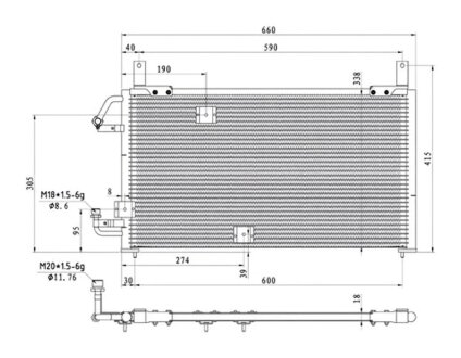 Конденсер кондиціонера PROFIT 1770-0103