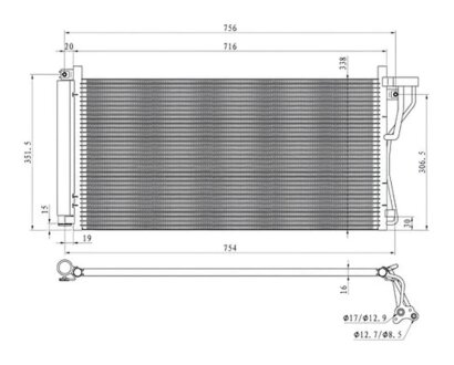 Конденсер кондиціонера PROFIT 1770-0145