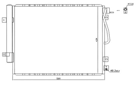 Конденсер кондиціонера КОНДЕНСЕР KIA SORENTO I 02- -ua PROFIT 1770-0152