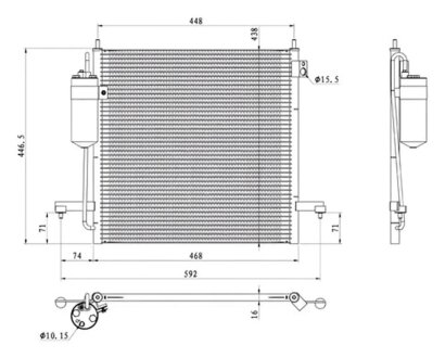Конденсер кондиціонера PROFIT 1770-0270