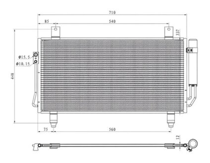 Конденсер кондиціонера PROFIT 1770-0272