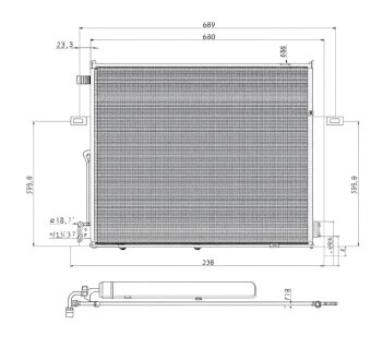 Конденсер кондиціонера PROFIT 1770-0304