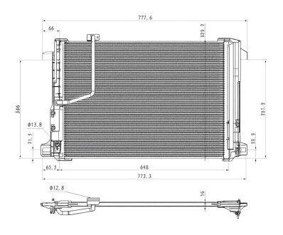 Конденсер кондиціонера PROFIT 1770-0305
