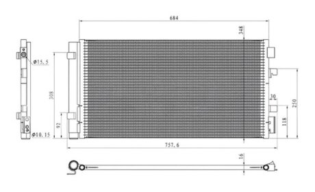 Конденсер кондиціонера PROFIT 1770-0378