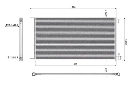 Конденсер кондиціонера PROFIT 1770-0381