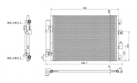 Конденсер кондиціонера PROFIT 1770-0438