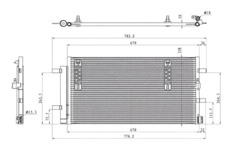 Конденсер кондиционера PROFIT 1770-0520