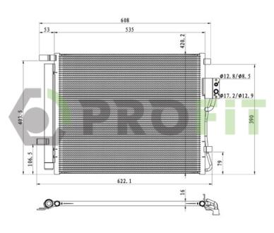 Конденсер кондиционера PROFIT 1770-0527