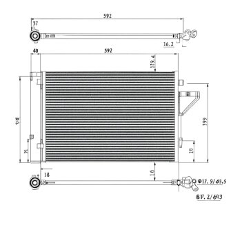 Конденсер кондиционера PROFIT 1770-0530