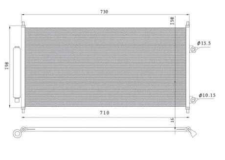 Конденсер кондиціонера PROFIT 1770-0538