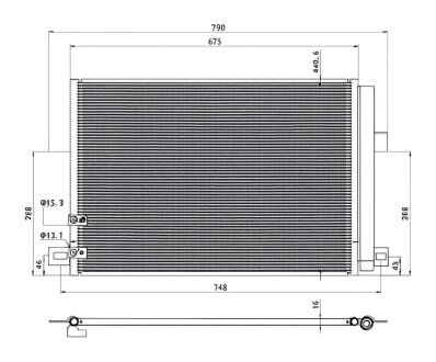 Конденсер кондиціонера PROFIT 1770-0547