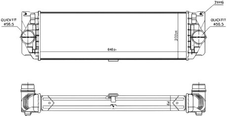 Радіатор наддуву ИНТЕРКУЛЕР VW CRAFTER 11-16. MERCEDES SPRINTER 06- -ua PROFIT 1780-0137