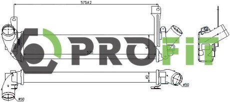 Радиатор наддува PROFIT 1780-0152