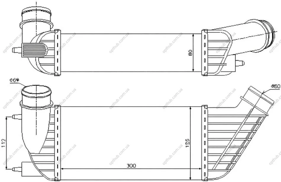 Радіатор наддуву PROFIT 1780-0161 (фото 1)