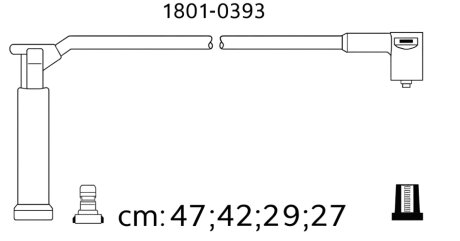 Комплект кабелів високовольтних PROFIT 1801-0393
