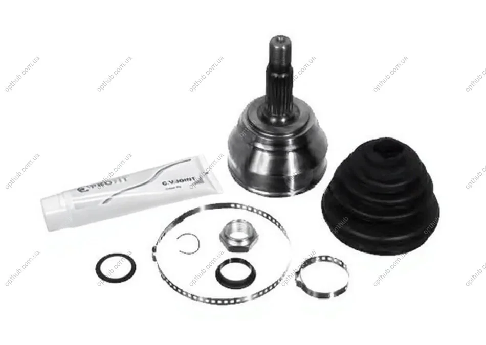 ШРУС со смазкой в комплекте ШАРНИРНЫЙ КОМПЛЕКТ VW GOLF 83-99, JETTA 84-91, PASSAT 83-97. PROFIT 2710-1009 (фото 1)