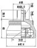 ШРКШ зі змазкою в комплекті ШАРНИРНЫЙ КОМПЛЕКТ AUDI A6 00-05, SKODA SUPERB 02-08, VW PASSAT 98-05, B -ua PROFIT 2710-1381 (фото 2)